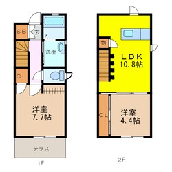 エクリュMIYUKI皆同（5・6号棟）の物件間取画像